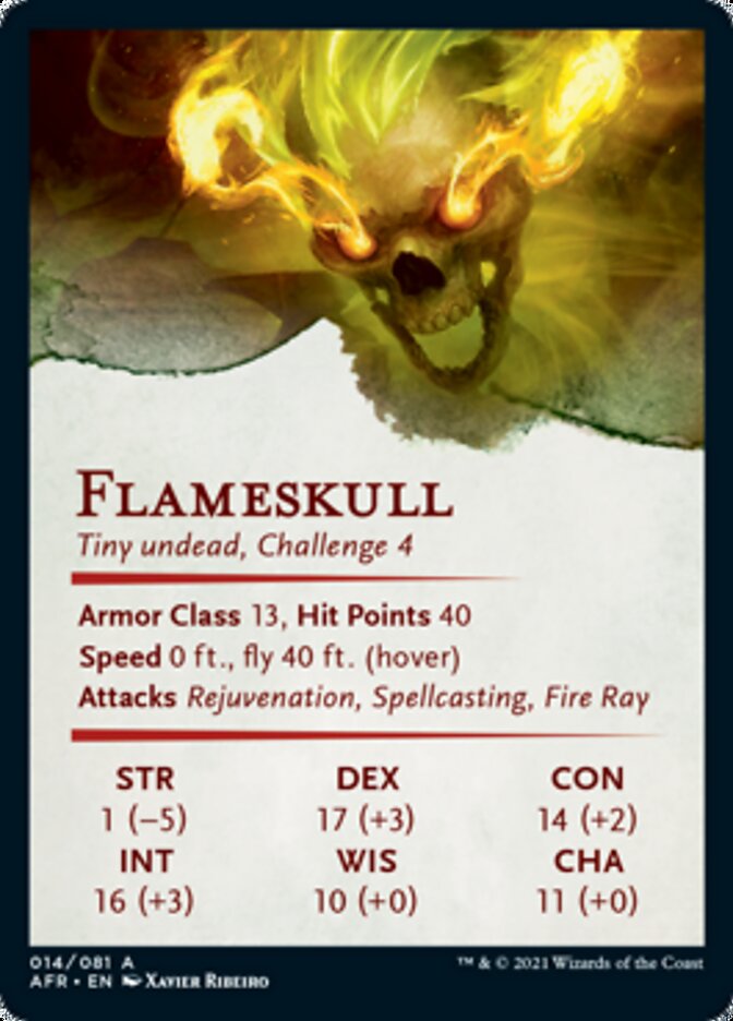 Flameskull Art Card [Dungeons & Dragons: Adventures in the Forgotten Realms Art Series] - The Mythic Store | 24h Order Processing