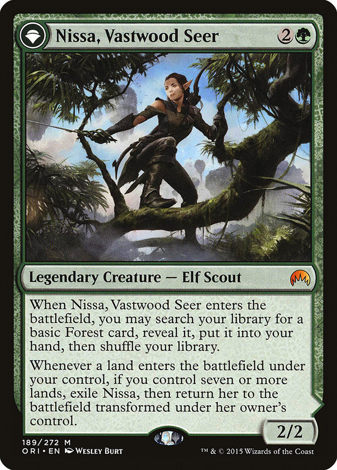 Nissa, Vastwood Seer // Nissa, Sage Animist [Magic Origins] - The Mythic Store | 24h Order Processing