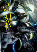 Lunar Rejection Art Card (Gold-Stamped Signature) [Innistrad: Crimson Vow Art Series] - The Mythic Store | 24h Order Processing