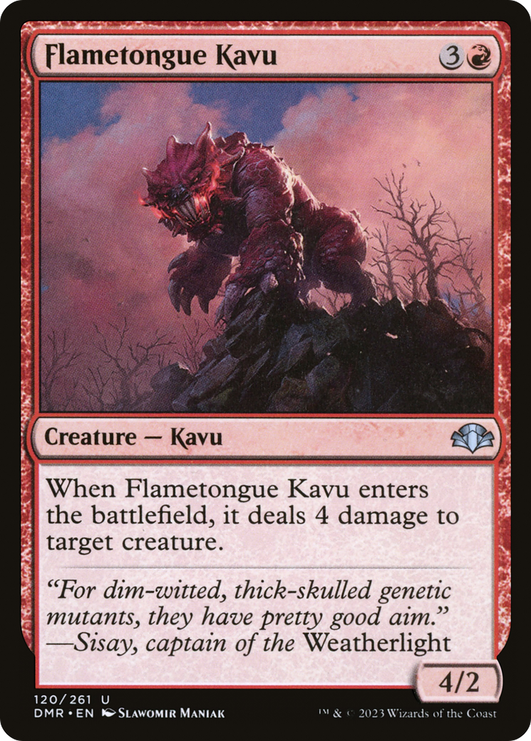 Flametongue Kavu [Dominaria Remastered] - The Mythic Store | 24h Order Processing