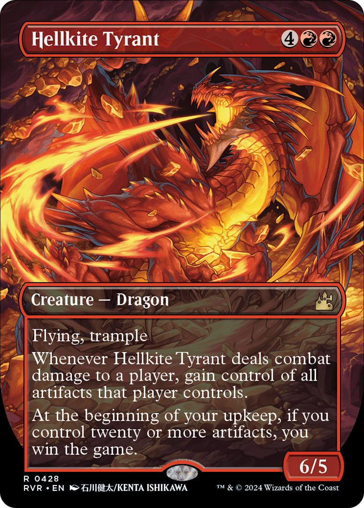 Hellkite Tyrant (Anime Borderless) [Ravnica Remastered] - The Mythic Store | 24h Order Processing