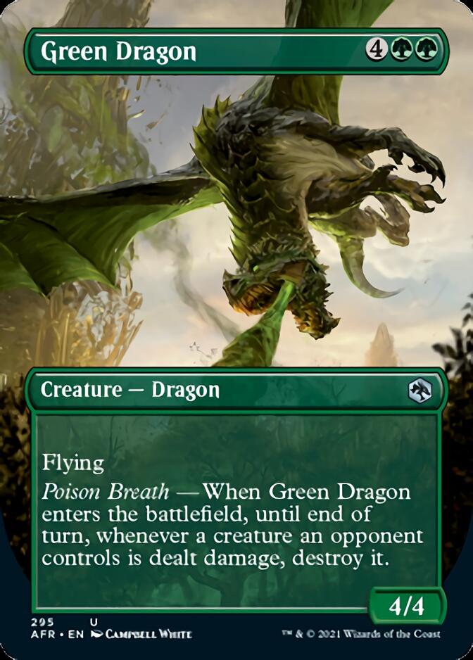 Green Dragon (Borderless Alternate Art) [Dungeons & Dragons: Adventures in the Forgotten Realms] - The Mythic Store | 24h Order Processing