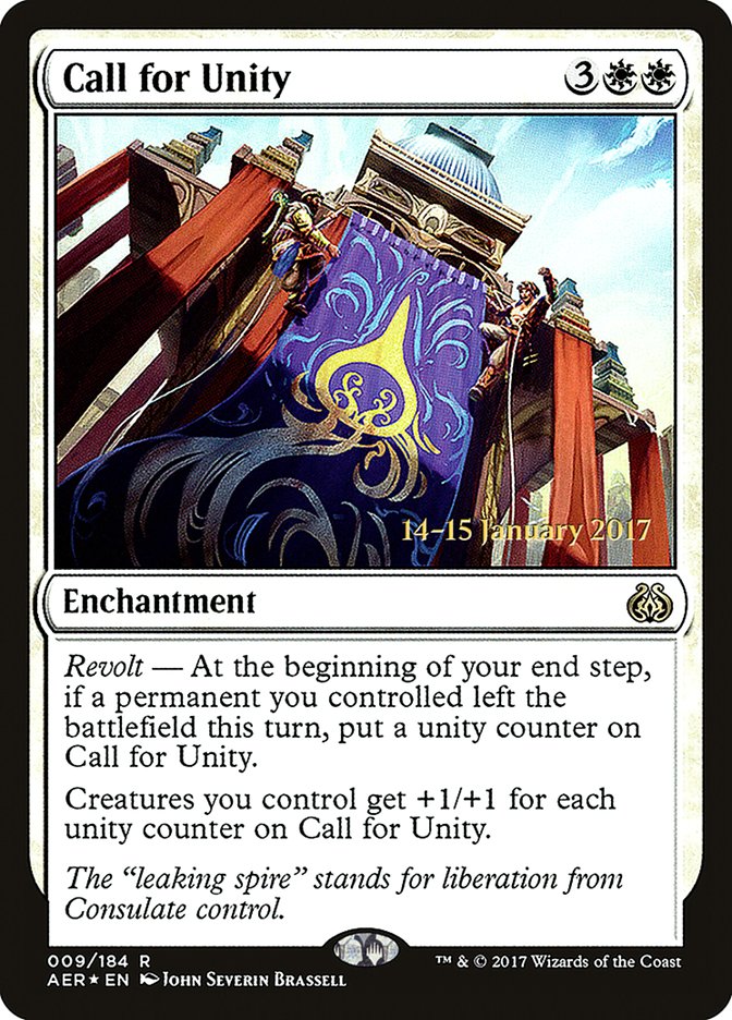 Call for Unity [Aether Revolt Prerelease Promos] - The Mythic Store | 24h Order Processing