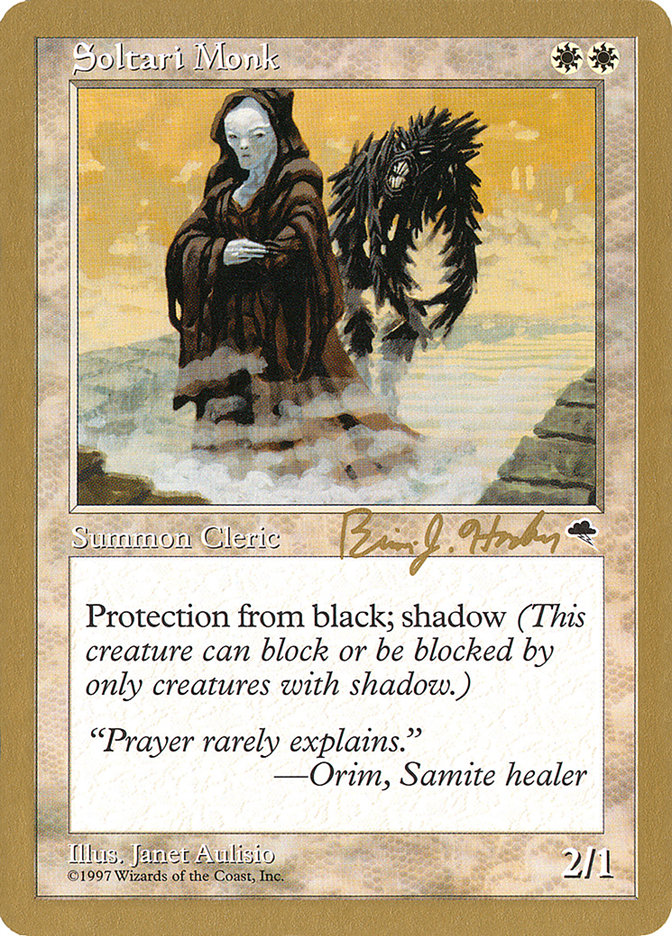 Soltari Monk (Brian Hacker) [World Championship Decks 1998] - The Mythic Store | 24h Order Processing