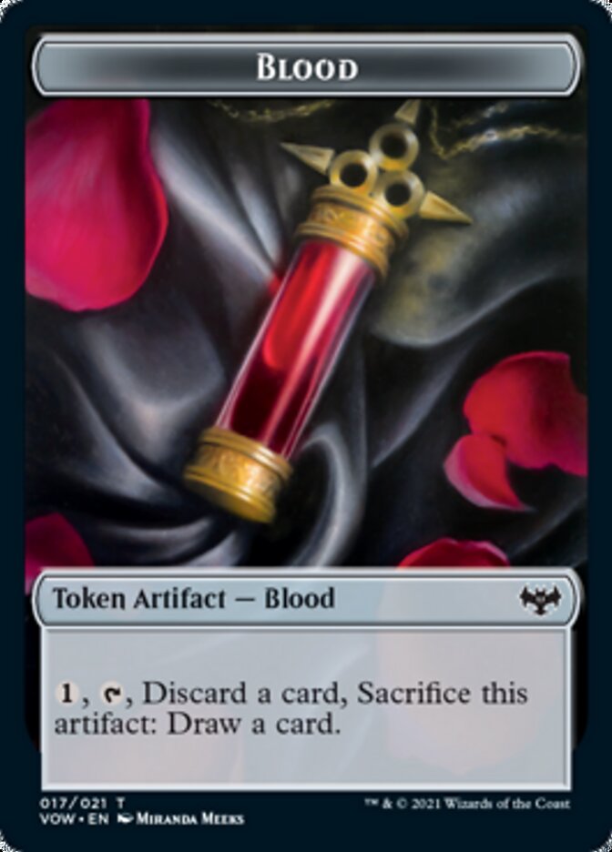 Blood // Bat Double-Sided Token [Innistrad: Crimson Vow Commander Tokens] - The Mythic Store | 24h Order Processing