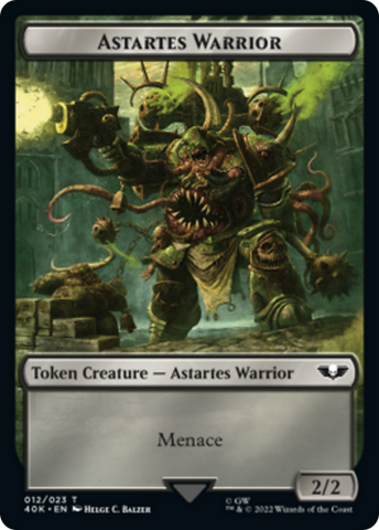 Astartes Warrior // Plaguebearer of Nurgle Double-Sided (Surge Foil) [Warhammer 40,000 Tokens] - The Mythic Store | 24h Order Processing