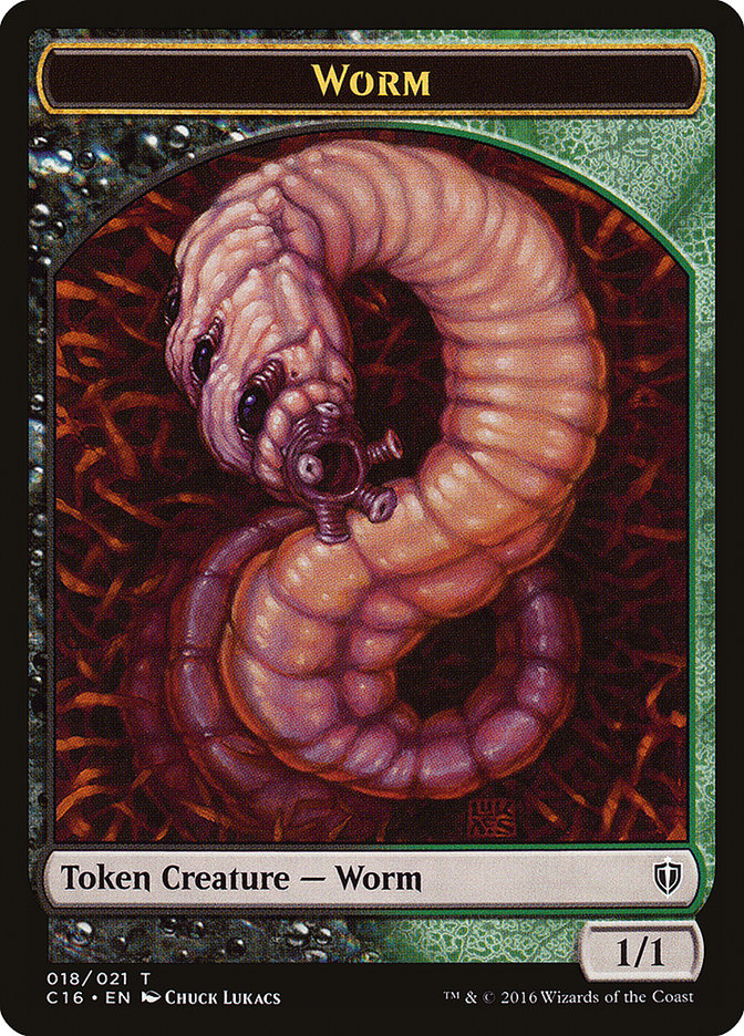 Zombie // Worm Double-Sided Token [Commander 2016 Tokens] - The Mythic Store | 24h Order Processing