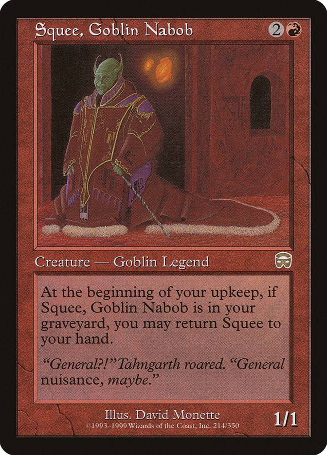 Squee, Goblin Nabob [Mercadian Masques] - The Mythic Store | 24h Order Processing