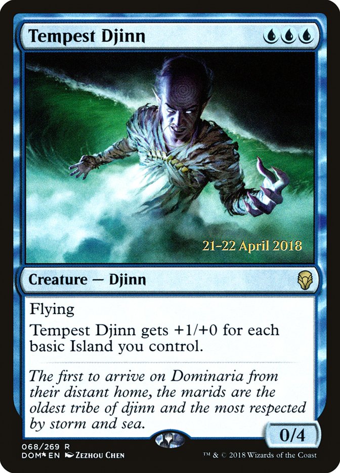 Tempest Djinn [Dominaria Prerelease Promos] - The Mythic Store | 24h Order Processing