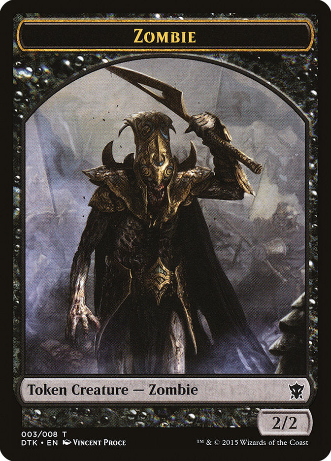 Zombie Token [Dragons of Tarkir Tokens] - The Mythic Store | 24h Order Processing