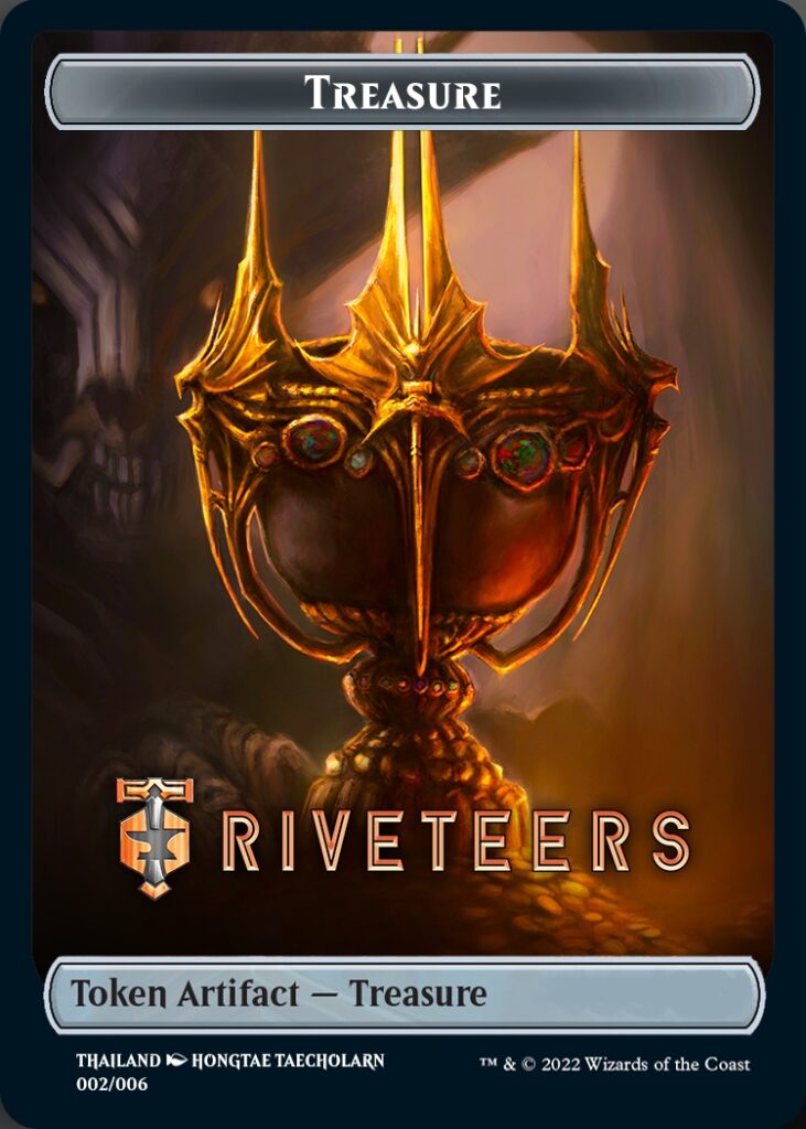 Treasure Token (Riveteers) (Southeast Asia Artists) [Streets of New Capenna Tokens] - The Mythic Store | 24h Order Processing