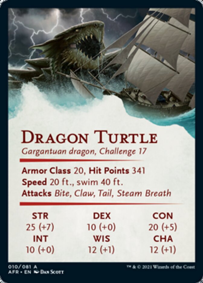 Dragon Turtle Art Card [Dungeons & Dragons: Adventures in the Forgotten Realms Art Series] - The Mythic Store | 24h Order Processing