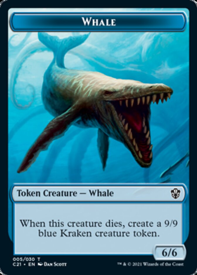 Beast (010) // Whale Double-Sided Token [Commander 2021 Tokens] - The Mythic Store | 24h Order Processing