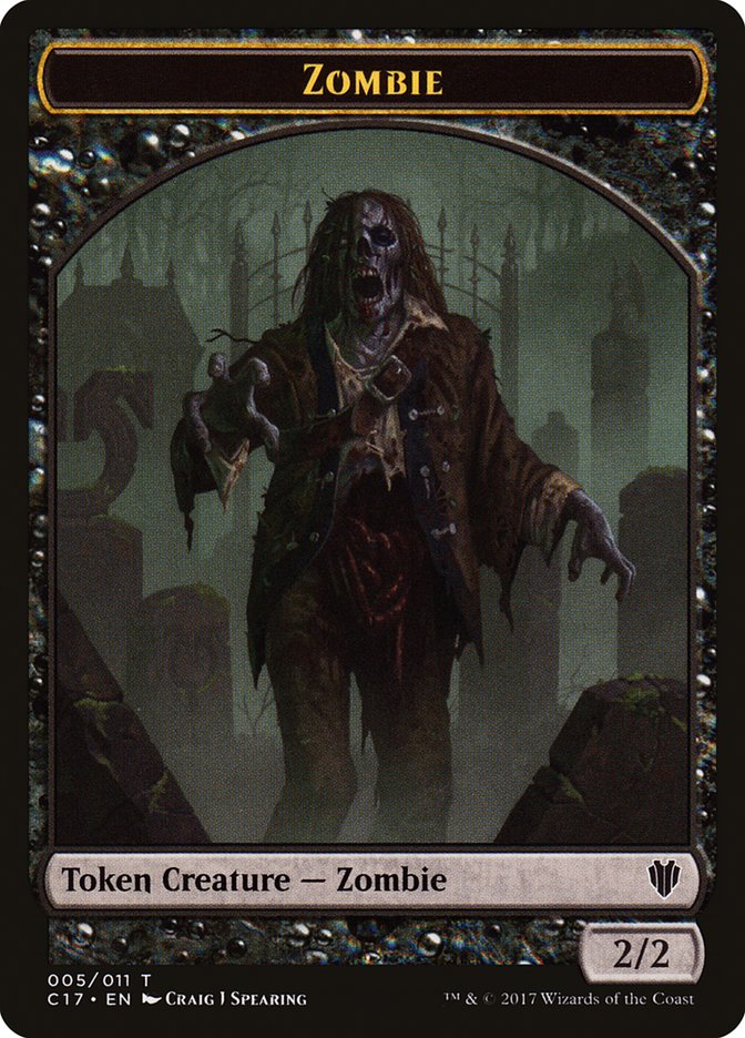 Vampire // Zombie Double-Sided Token [Commander 2017 Tokens] - The Mythic Store | 24h Order Processing