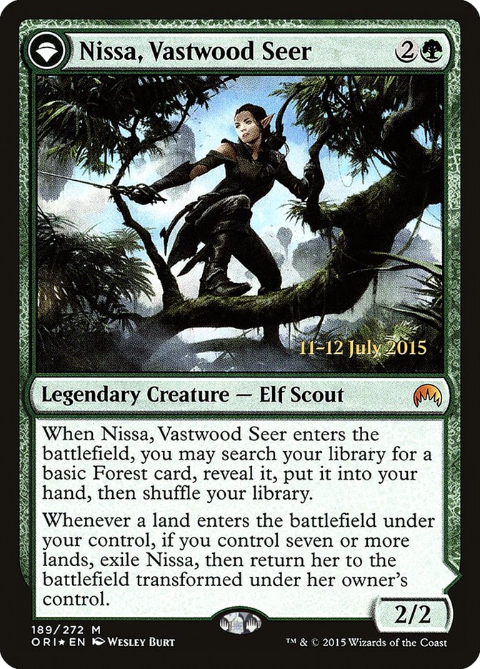 Nissa, Vastwood Seer // Nissa, Sage Animist [Magic Origins Prerelease Promos] - The Mythic Store | 24h Order Processing
