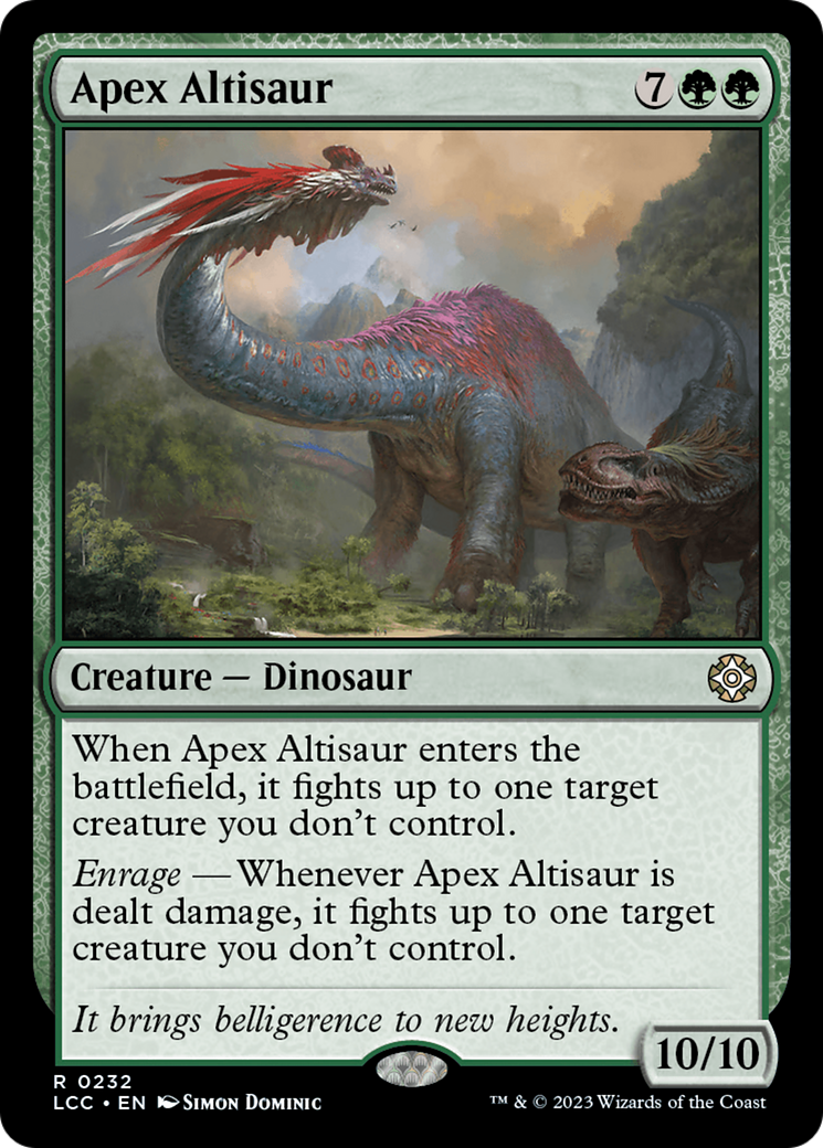 Apex Altisaur [The Lost Caverns of Ixalan Commander] - The Mythic Store | 24h Order Processing