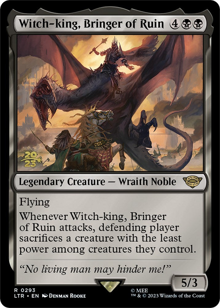 Witch-king, Bringer of Ruin [The Lord of the Rings: Tales of Middle-Earth Prerelease Promos] - The Mythic Store | 24h Order Processing