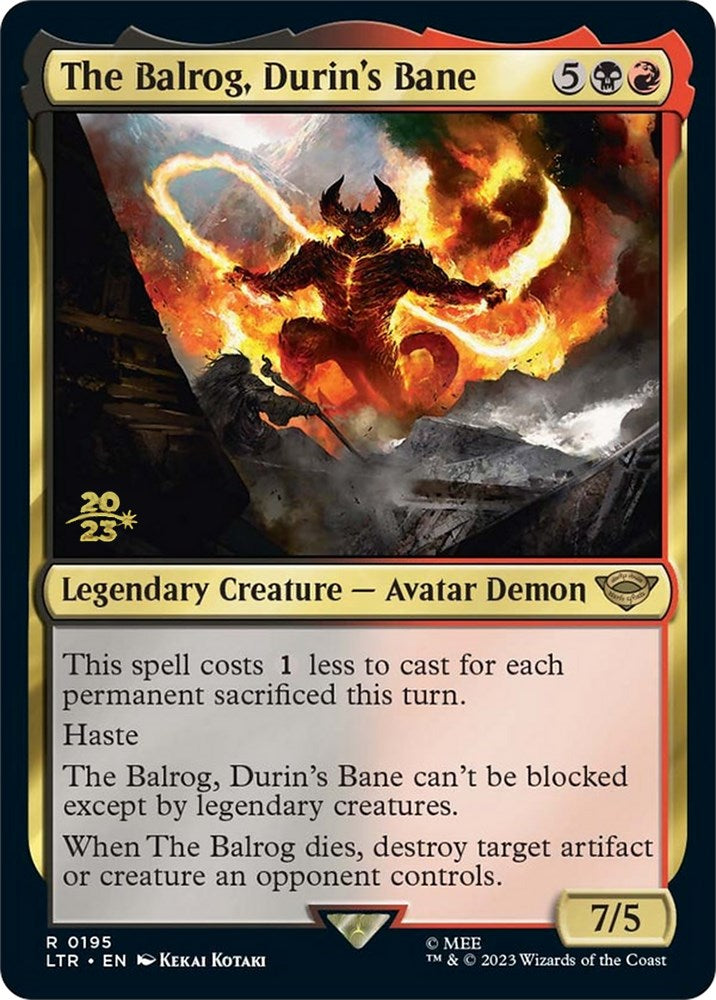 The Balrog, Durin's Bane [The Lord of the Rings: Tales of Middle-Earth Prerelease Promos] - The Mythic Store | 24h Order Processing