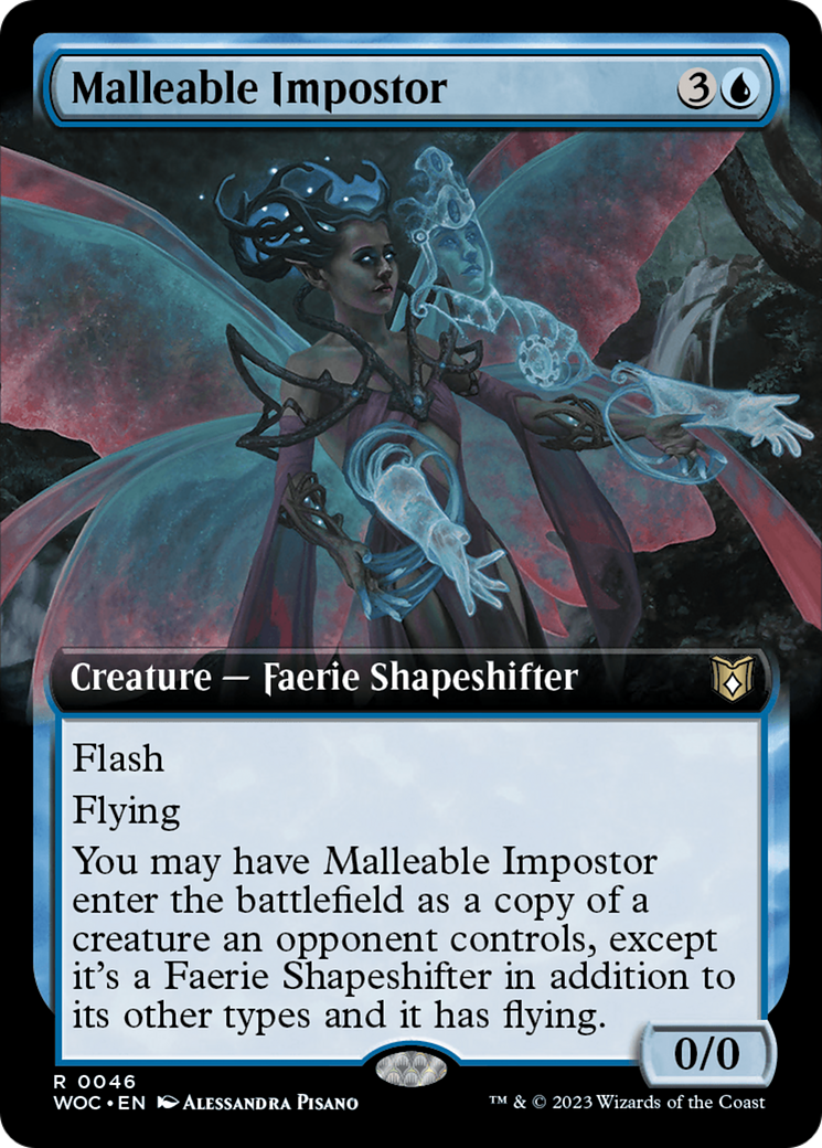 Malleable Impostor (Extended Art) [Wilds of Eldraine Commander] - The Mythic Store | 24h Order Processing