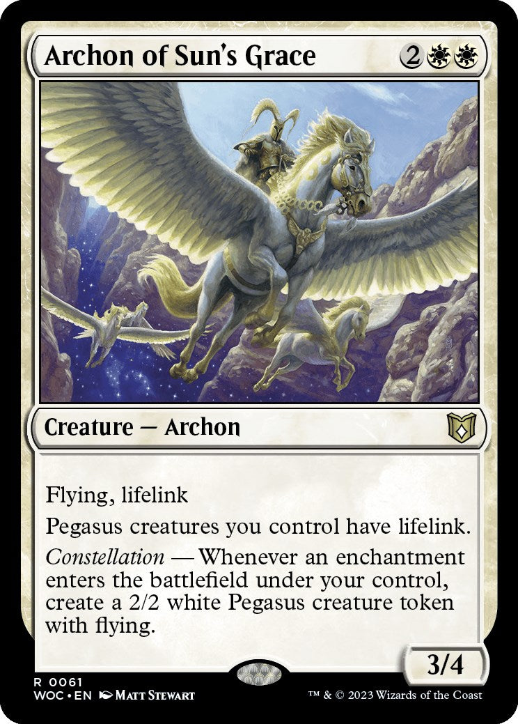 Archon of Sun's Grace [Wilds of Eldraine Commander] - The Mythic Store | 24h Order Processing