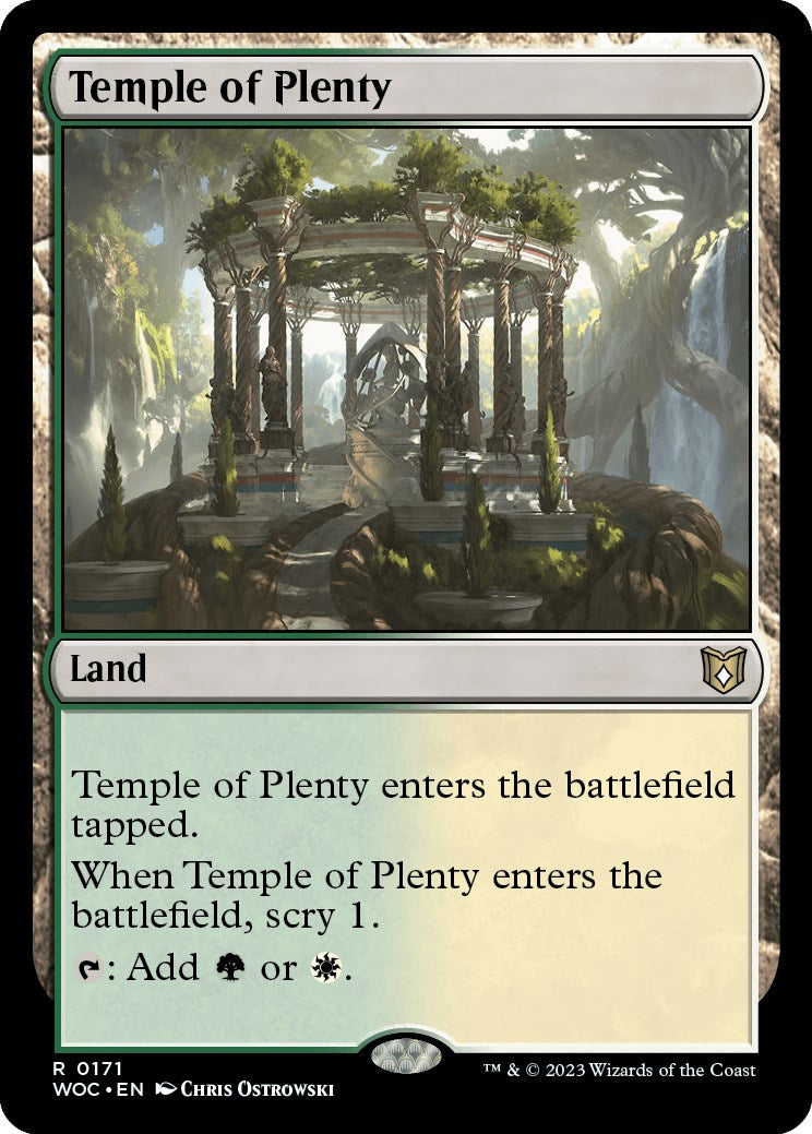 Temple of Plenty [Wilds of Eldraine Commander] - The Mythic Store | 24h Order Processing