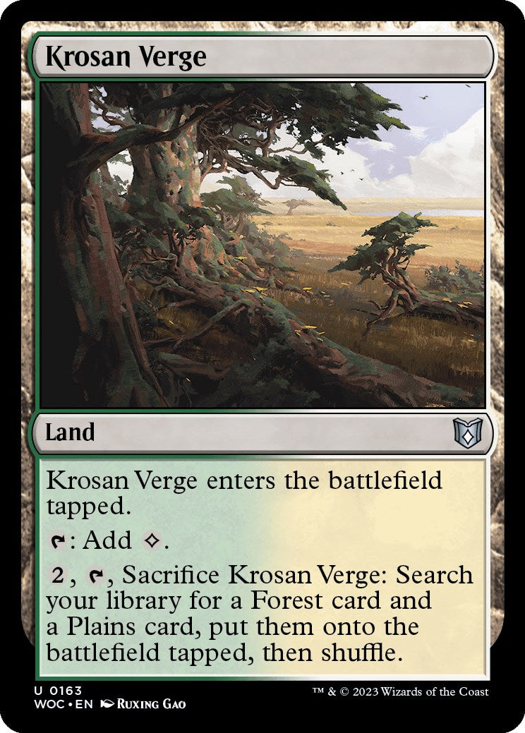 Krosan Verge [Wilds of Eldraine Commander] - The Mythic Store | 24h Order Processing