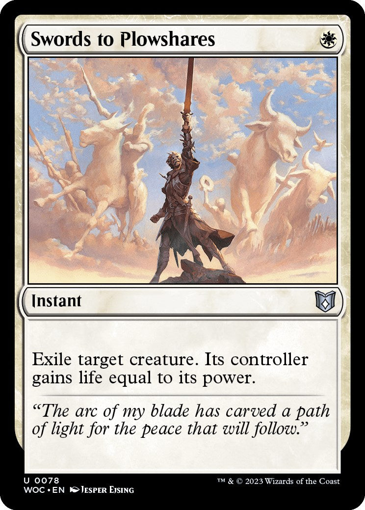 Swords to Plowshares [Wilds of Eldraine Commander] - The Mythic Store | 24h Order Processing