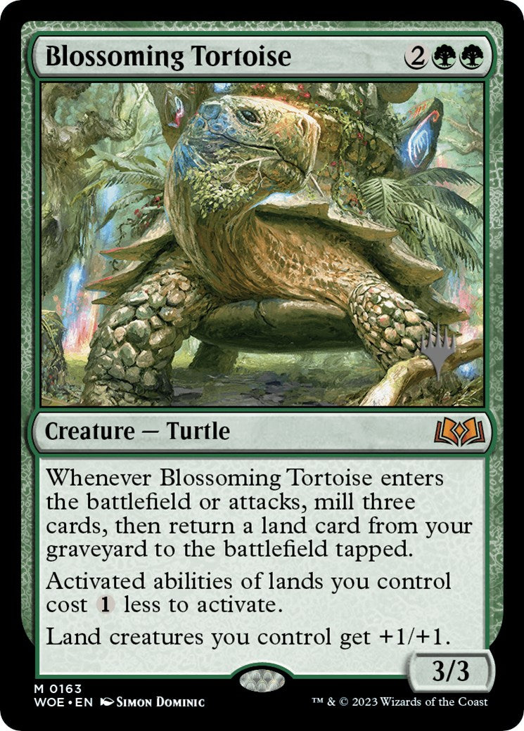 Blossoming Tortoise (Promo Pack) [Wilds of Eldraine Promos] - The Mythic Store | 24h Order Processing