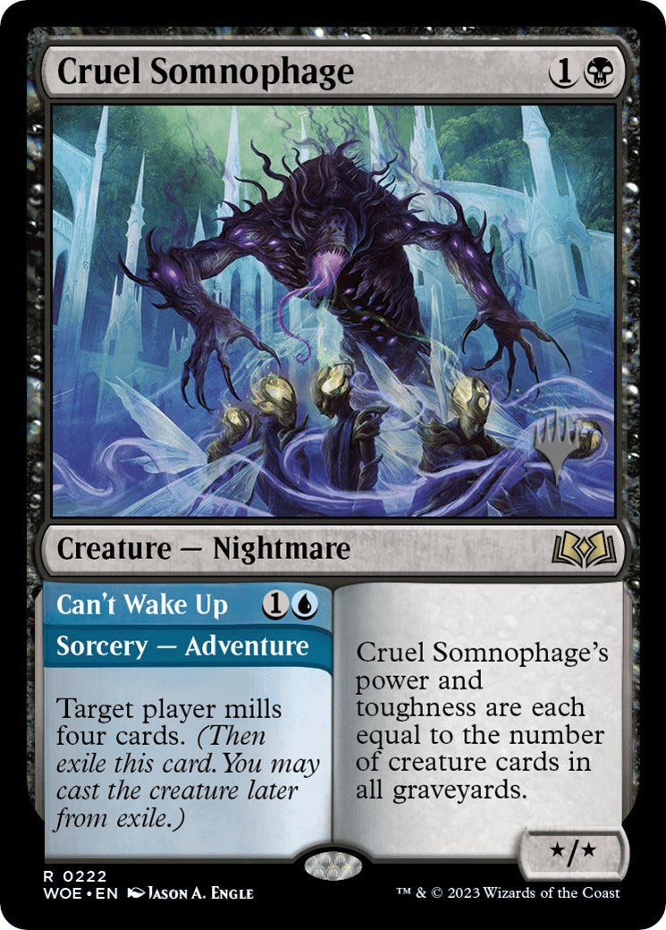 Cruel Somnophage // Can't Wake Up (Promo Pack) [Wilds of Eldraine Promos] - The Mythic Store | 24h Order Processing