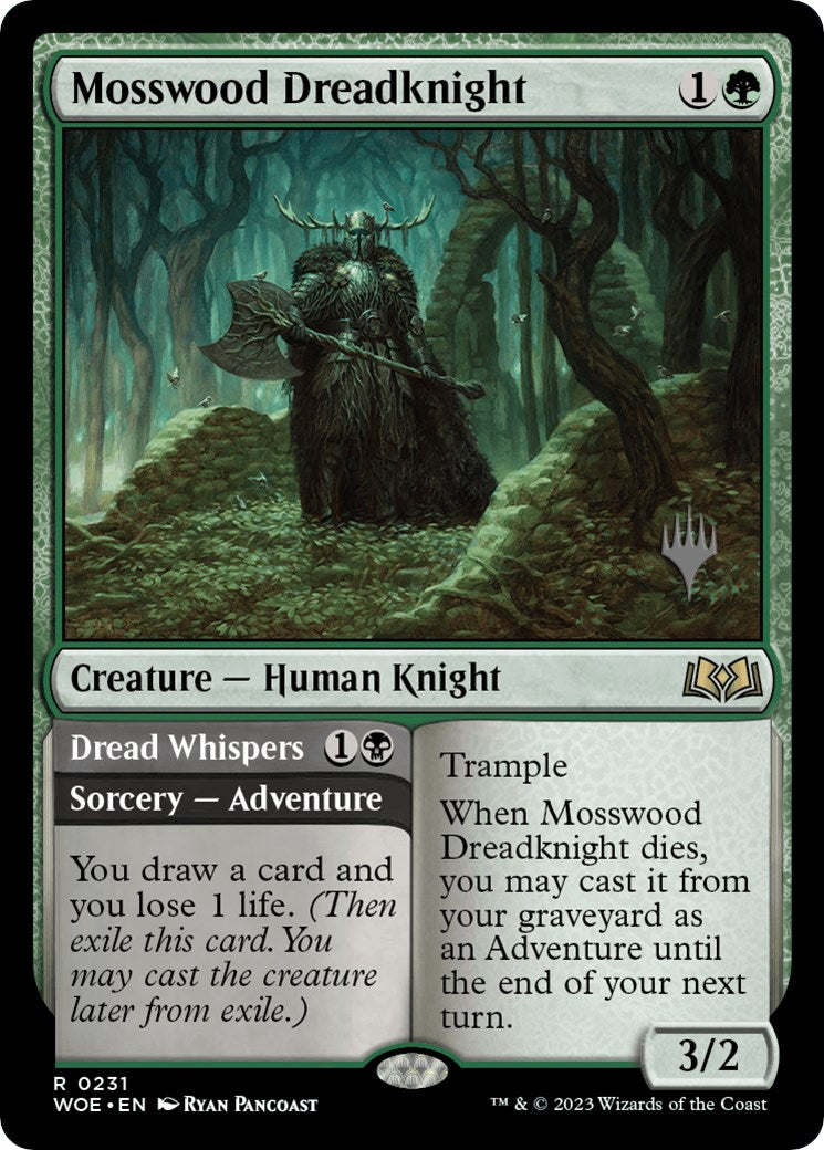 Mosswood Dreadknight // Dread Whispers (Promo Pack) [Wilds of Eldraine Promos] - The Mythic Store | 24h Order Processing