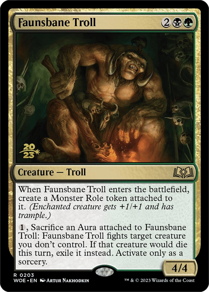 Faunsbane Troll [Wilds of Eldraine Prerelease Promos] - The Mythic Store | 24h Order Processing