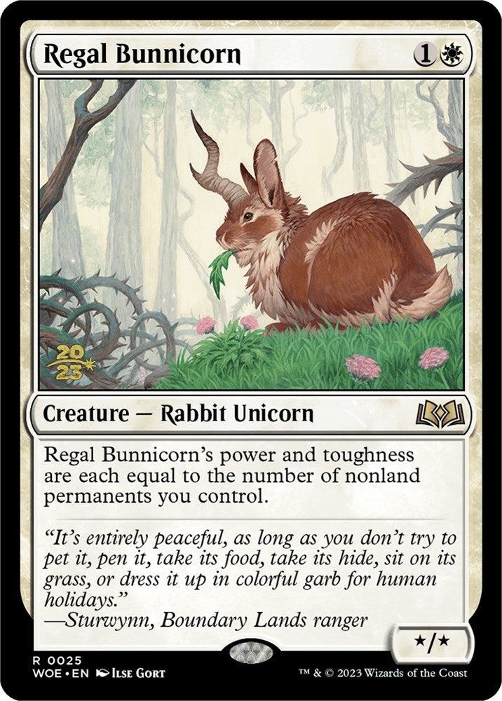 Regal Bunnicorn [Wilds of Eldraine Prerelease Promos] - The Mythic Store | 24h Order Processing