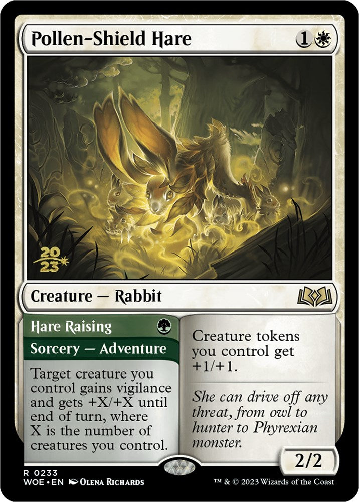 Pollen-Shield Hare // Hare Raising (Promo Pack) [Wilds of Eldraine Promos] - The Mythic Store | 24h Order Processing