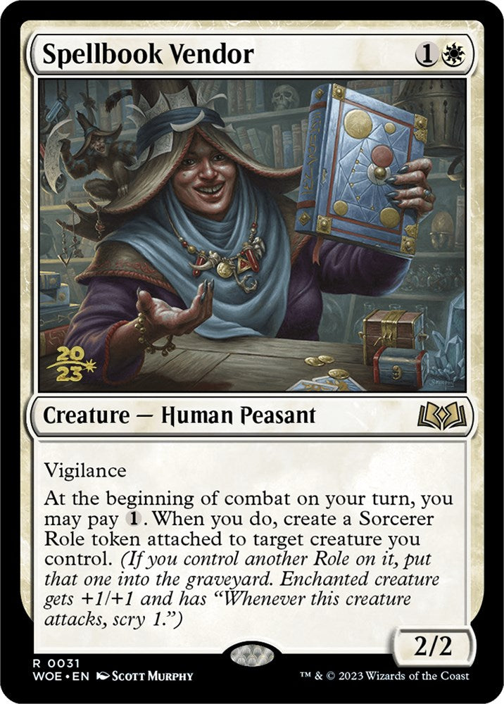 Spellbook Vendor [Wilds of Eldraine Prerelease Promos] - The Mythic Store | 24h Order Processing