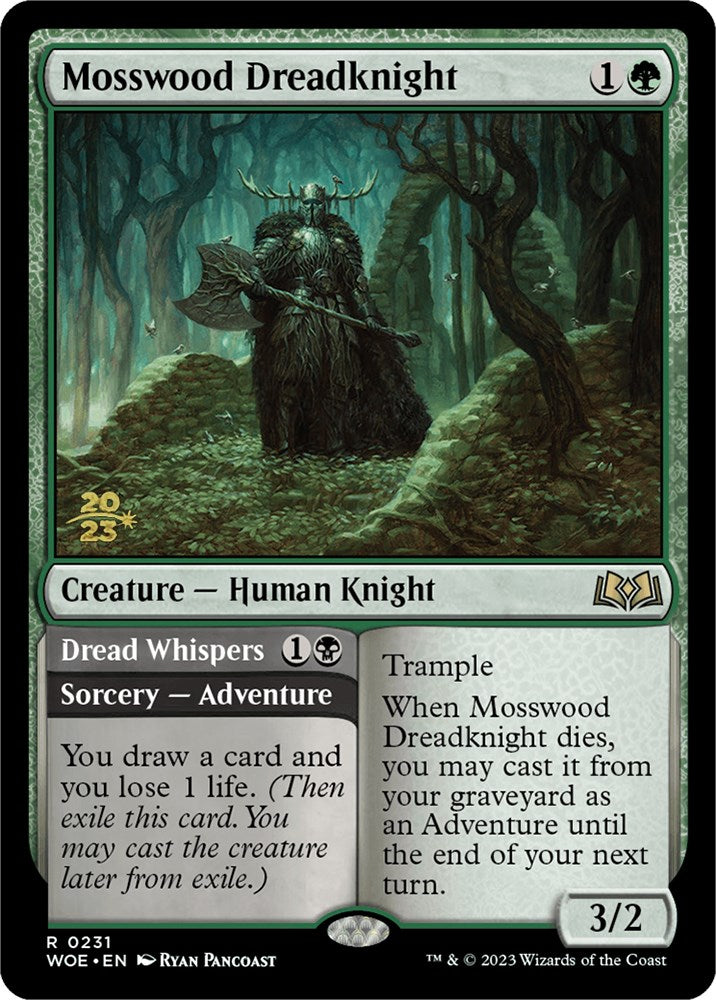 Mosswood Dreadknight // Dread Whispers (Promo Pack) [Wilds of Eldraine Promos] - The Mythic Store | 24h Order Processing