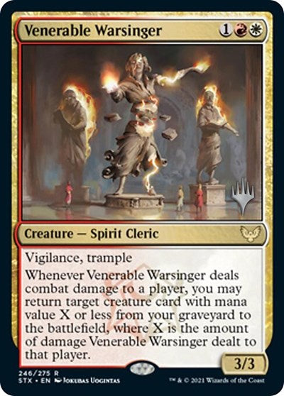 Venerable Warsinger (Promo Pack) [Strixhaven: School of Mages Promos] - The Mythic Store | 24h Order Processing