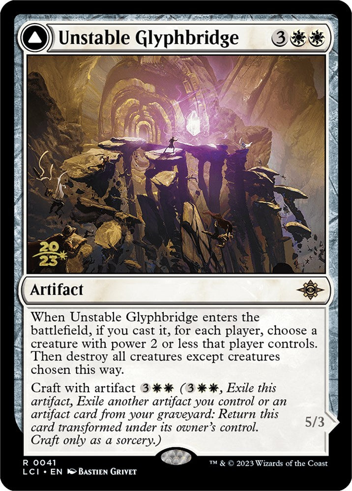 Unstable Glyphbridge // Sandswirl Wanderglyph [The Lost Caverns of Ixalan Prerelease Cards] - The Mythic Store | 24h Order Processing