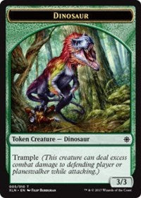Dinosaur // Treasure (009) Double-Sided Token [Ixalan Tokens] - The Mythic Store | 24h Order Processing