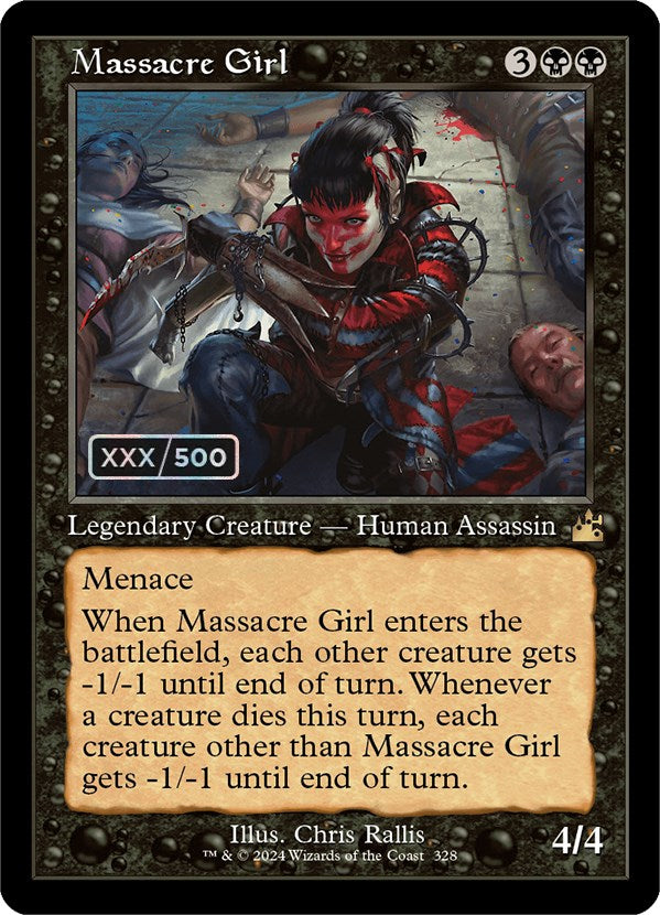 Massacre Girl (Retro) (Serialized) [Ravnica Remastered] - The Mythic Store | 24h Order Processing