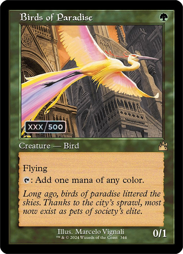 Birds of Paradise (Retro) (Serialized) [Ravnica Remastered] - The Mythic Store | 24h Order Processing