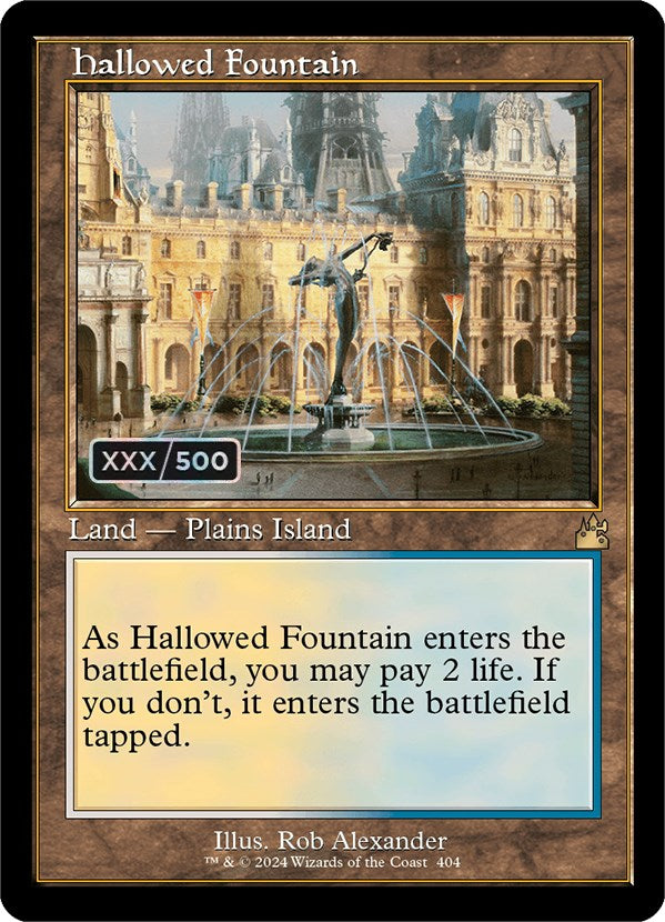 Hallowed Fountain (Retro) (Serialized) [Ravnica Remastered] - The Mythic Store | 24h Order Processing