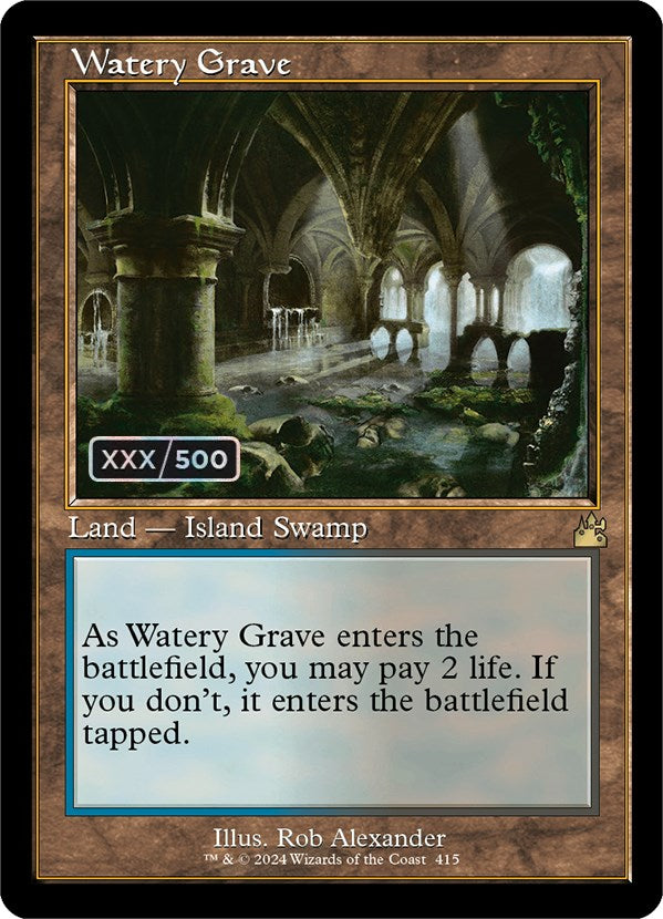 Watery Grave (Retro) (Serialized) [Ravnica Remastered] - The Mythic Store | 24h Order Processing