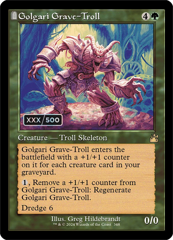 Golgari Grave-Troll (Retro) (Serialized) [Ravnica Remastered] - The Mythic Store | 24h Order Processing