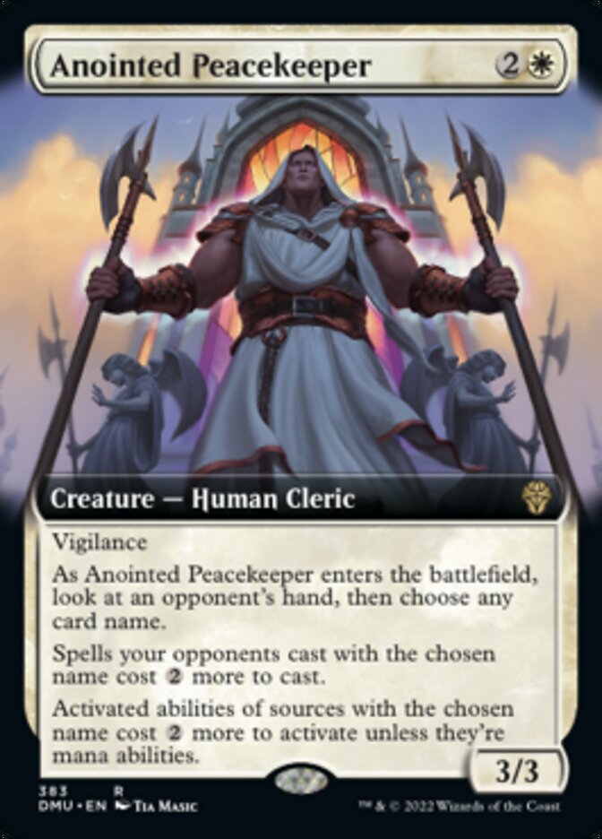 Anointed Peacekeeper (Extended Art) [Dominaria United] - The Mythic Store | 24h Order Processing