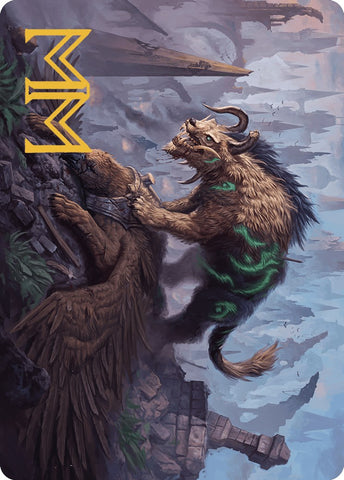 Axebane Ferox Art Card (Gold-Stamped Signature) [Murders at Karlov Manor Art Series] - The Mythic Store | 24h Order Processing