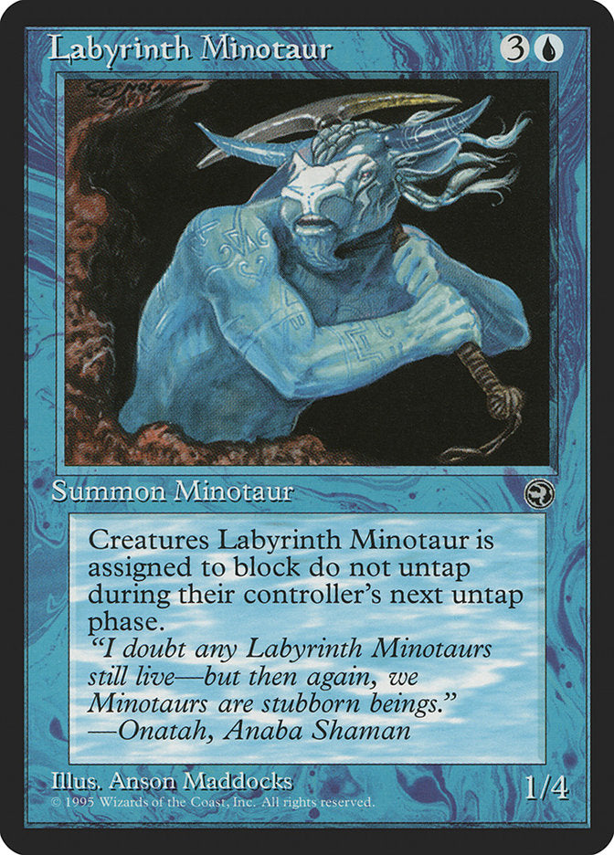 Labyrinth Minotaur (Onatah Flavor Text) [Homelands] - The Mythic Store | 24h Order Processing