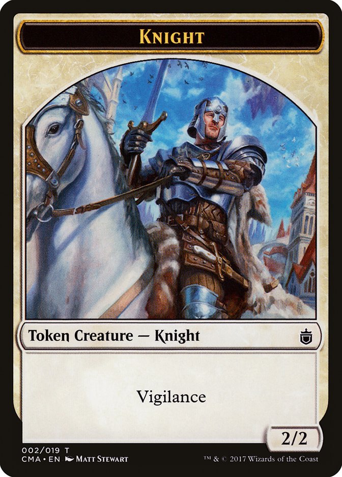 Knight Token [Commander Anthology Tokens] - The Mythic Store | 24h Order Processing