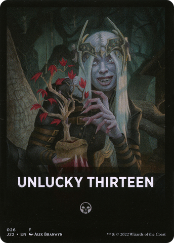 Unlucky Thirteen Theme Card [Jumpstart 2022 Front Cards] - The Mythic Store | 24h Order Processing