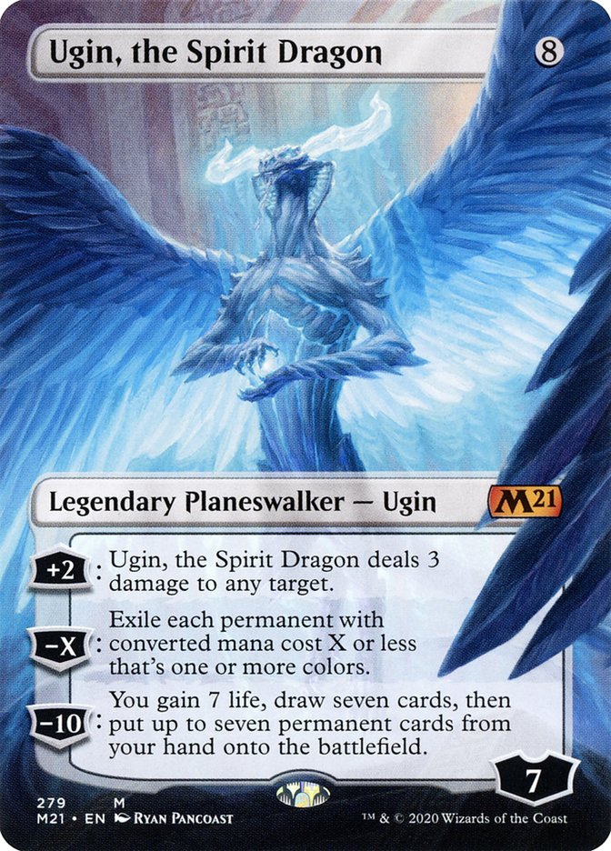 Ugin, the Spirit Dragon (279) (Borderless) [Core Set 2021] - The Mythic Store | 24h Order Processing