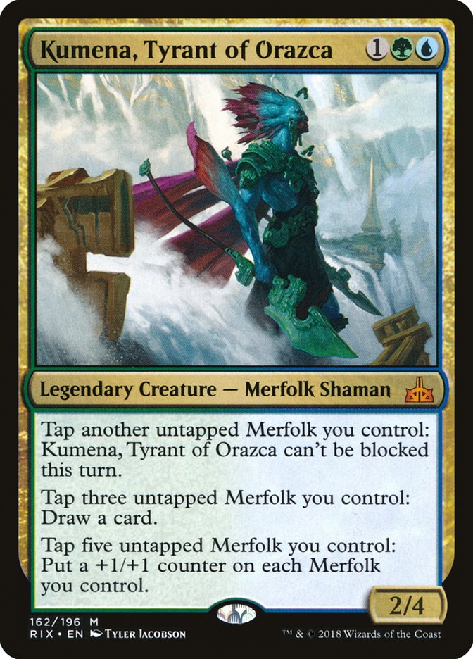 Kumena, Tyrant of Orazca [Rivals of Ixalan] - The Mythic Store | 24h Order Processing